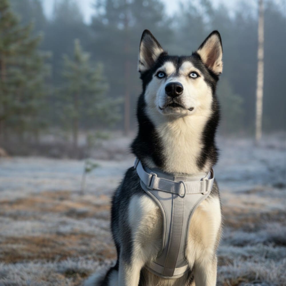 Hund mit dem SELKA Hundegeschirr